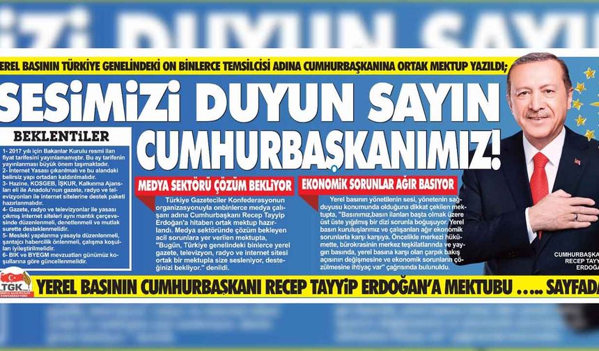 YEREL BASIN DESTEK BEKLİYOR